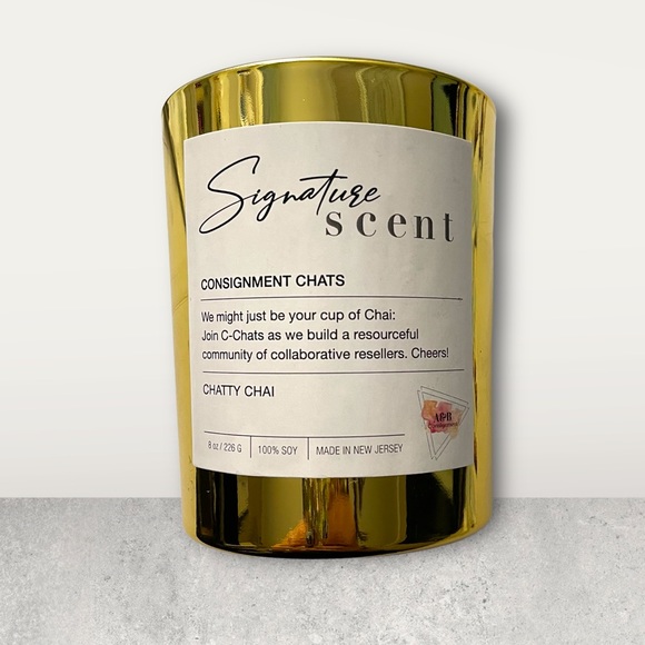 Chatty Chai Hand Poured Soy Wax Candle by Consignment Chats Libby & Molly - Picture 3 of 3